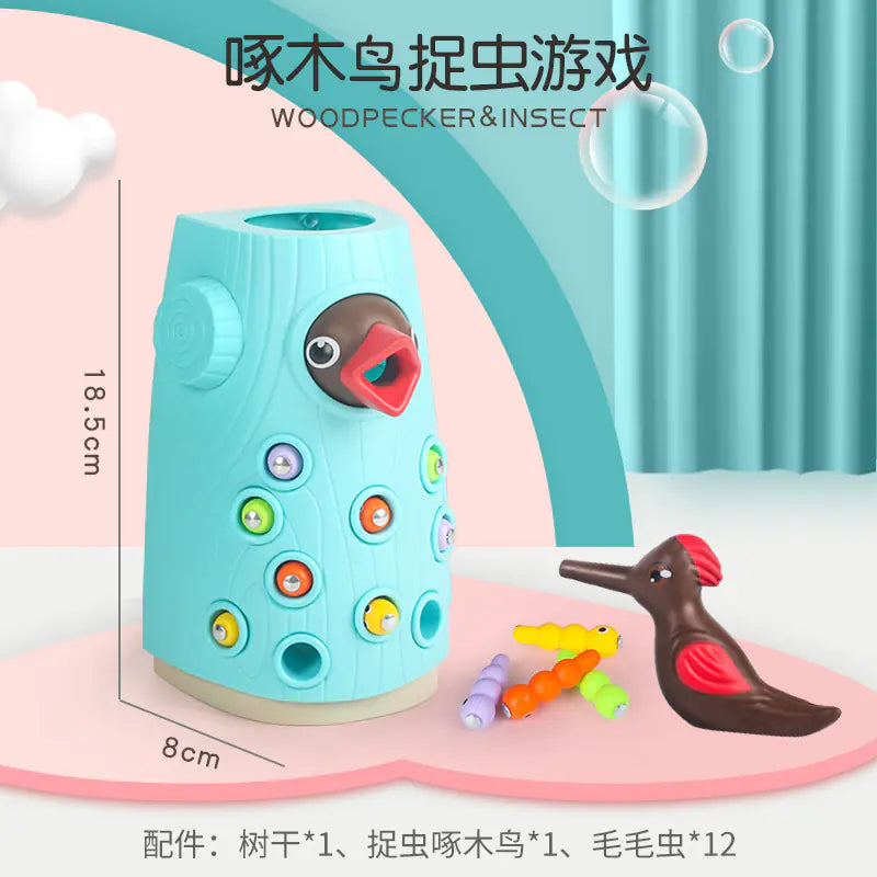 Magnetic Woodpecker Catch & Learn Game