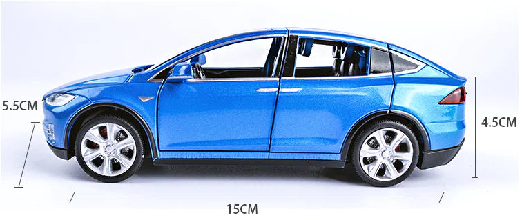 Diecast Tesla Model X Toy Car with Openable Doors