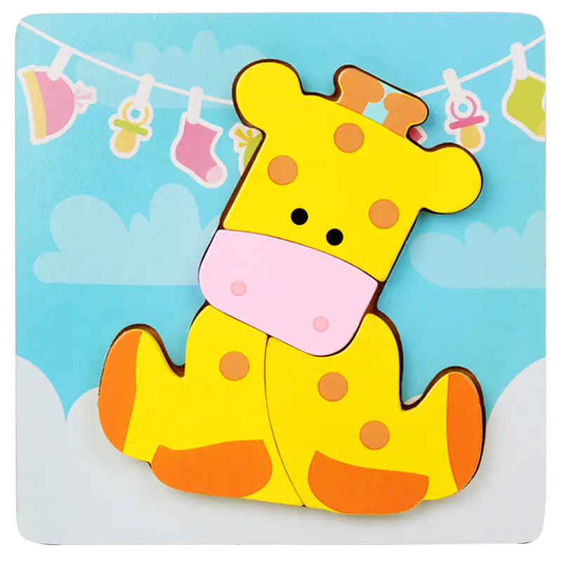 Kids' 3D Wooden Learning Puzzle