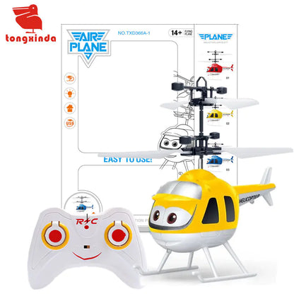 Infrared Induction Flying Helicopter Toy with LED Lights