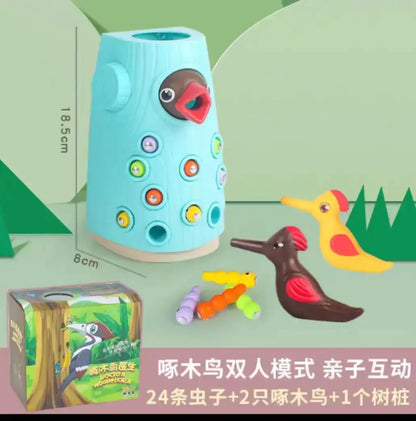 Magnetic Woodpecker Catch & Learn Game