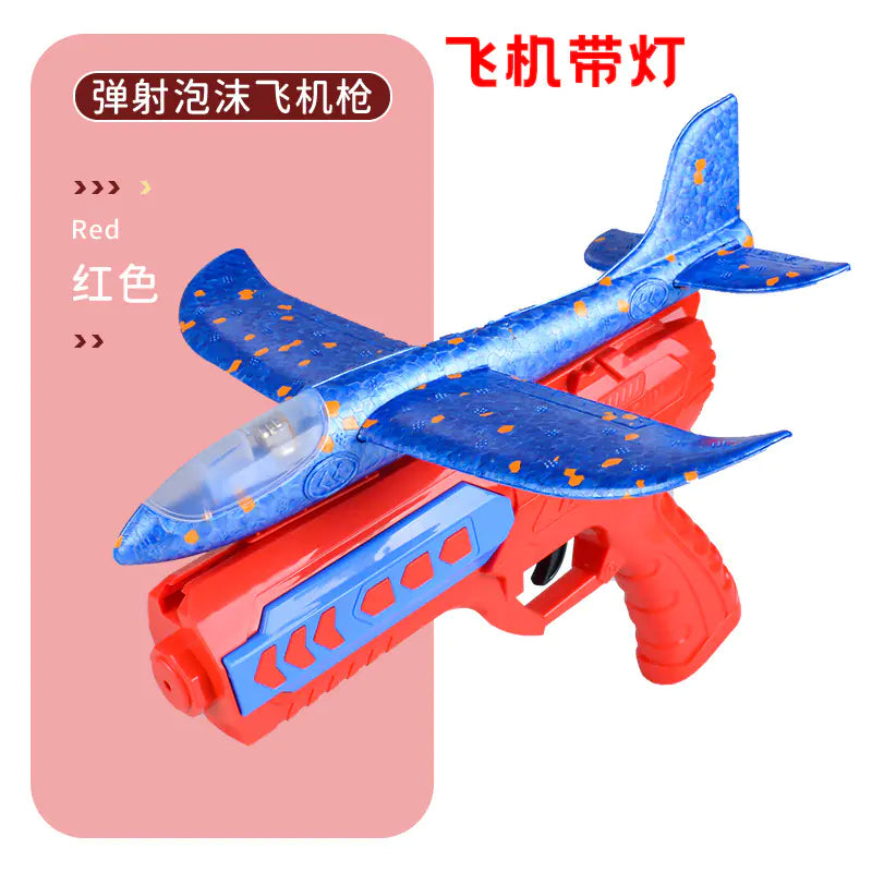 Foam Airplane Launcher Gun with LED Lights