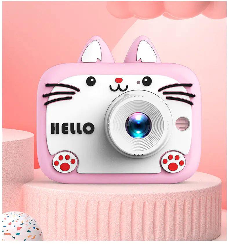 Kids Digital Camera with Video & Cute Cat Design