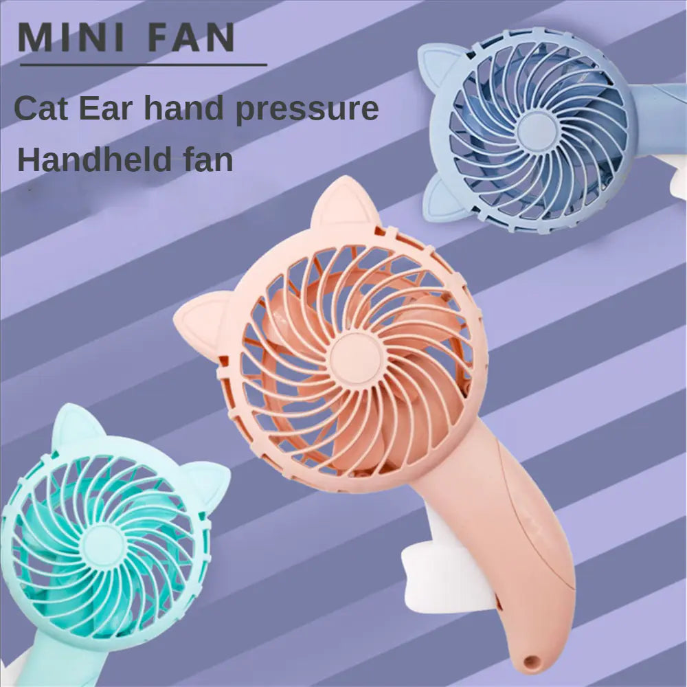 Charming Cat Cartoon Mini Fan