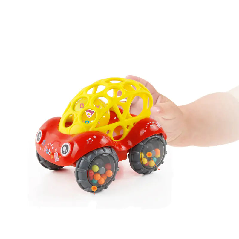 Baby Soft Grip Rattle Car – Easy to Hold & Roll Fun