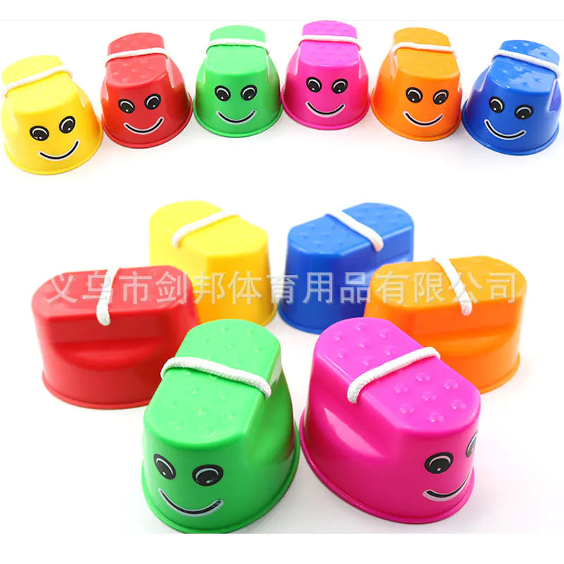 Colorful Kids Balance Bucket Stilts