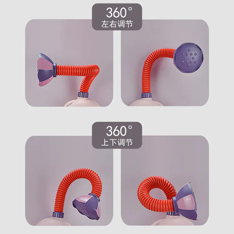 Splashtime Elephant & Duck Shower Bath Toy with 360° Sprinkler Fun