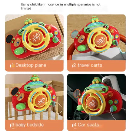 Kids Steering Wheel Toy | Lights, Sounds & Driving Fun