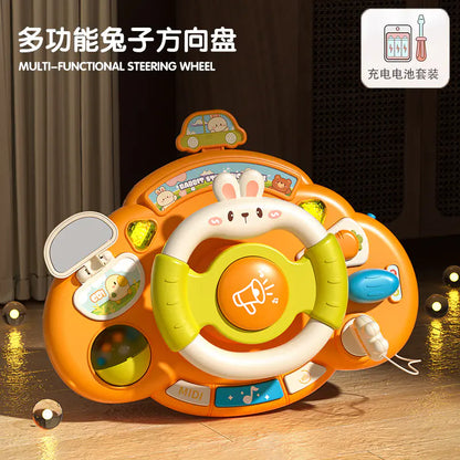 Kids Steering Wheel Toy | Lights, Sounds & Driving Fun