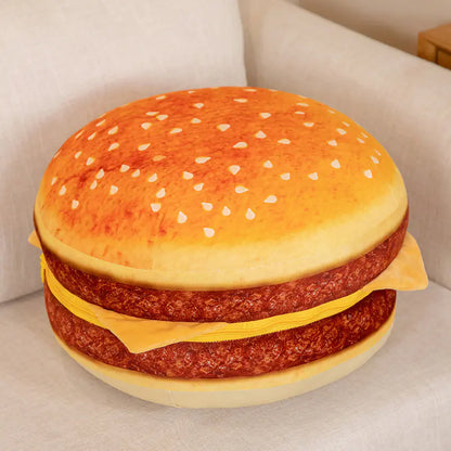 Burger Delight Plush Pillow
