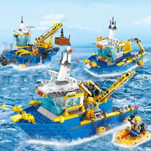 Deep Sea Explorer Ship Building Block Set for Kids