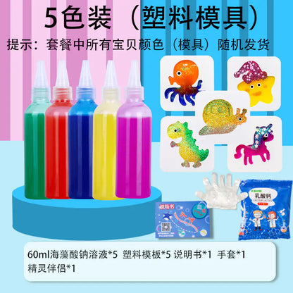 Sea Animal DIY Gel Toy Kit – 12 Bottles & 22 Molds