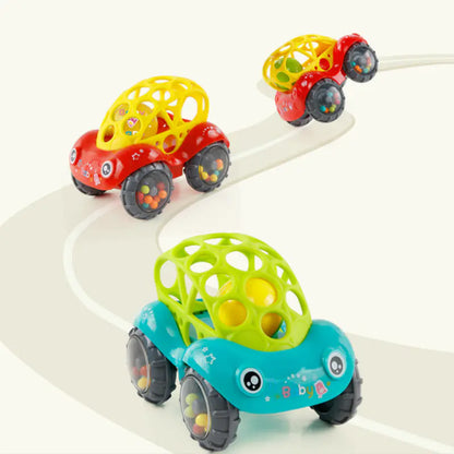 Baby Soft Grip Rattle Car – Easy to Hold & Roll Fun