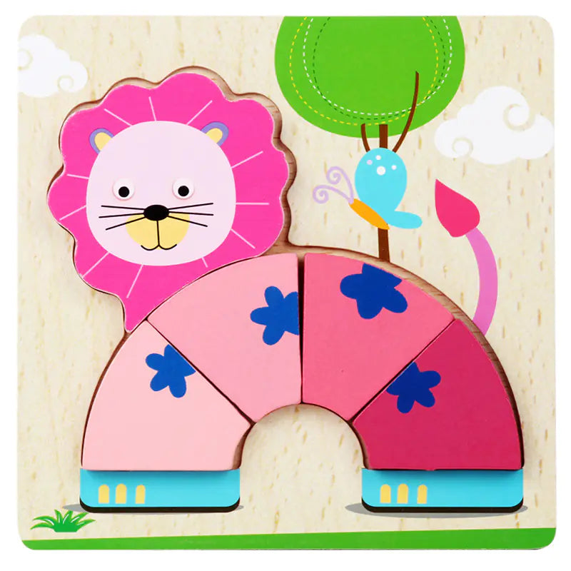 Kids' 3D Wooden Learning Puzzle