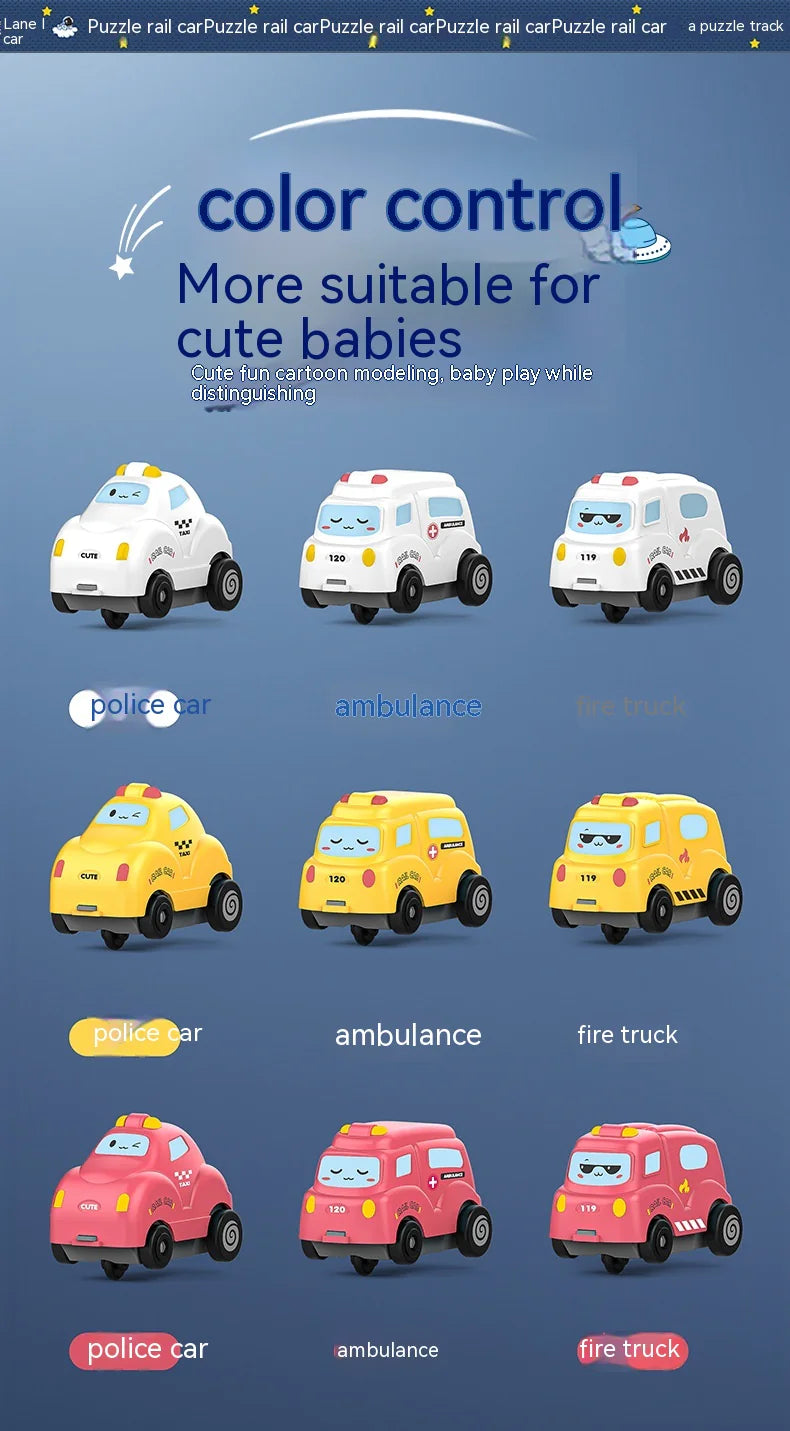 Space Track Puzzle Mat with Smart Car – STEM Play Toy