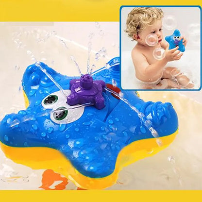 Starfish Baby Bath Toy – Sprays Water & Bubbles Fun