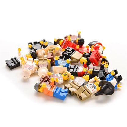 24Pcs Mini Building Block Figures – Police, Fire & More