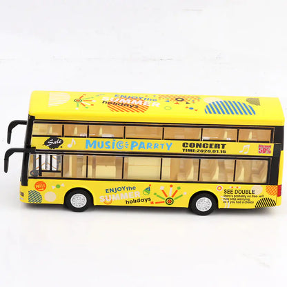 Sky Eagle Alloy Double-Decker Bus Toy