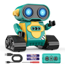 Remote Control Robot Toy with LED Eyes & Tracks | Rechargeable