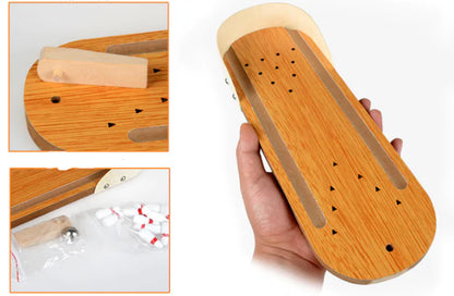 Kids' Wooden Bowling Playset - Fun Interactive Toy