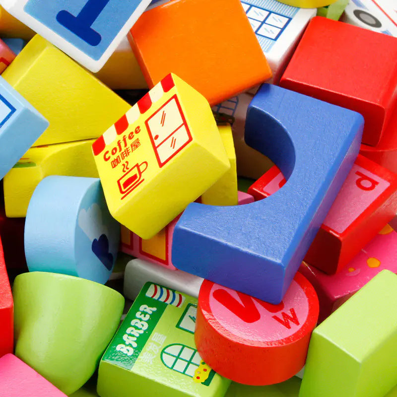 Cityscape Wooden Blocks Set