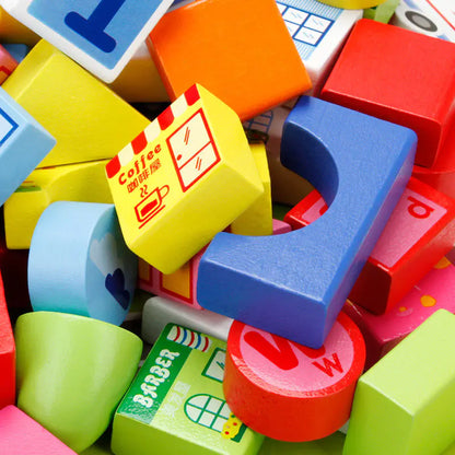 Cityscape Wooden Blocks Set