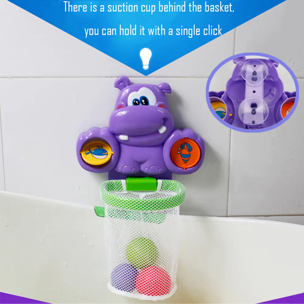 Splash Hoop Hippo Bath Game for Toddlers