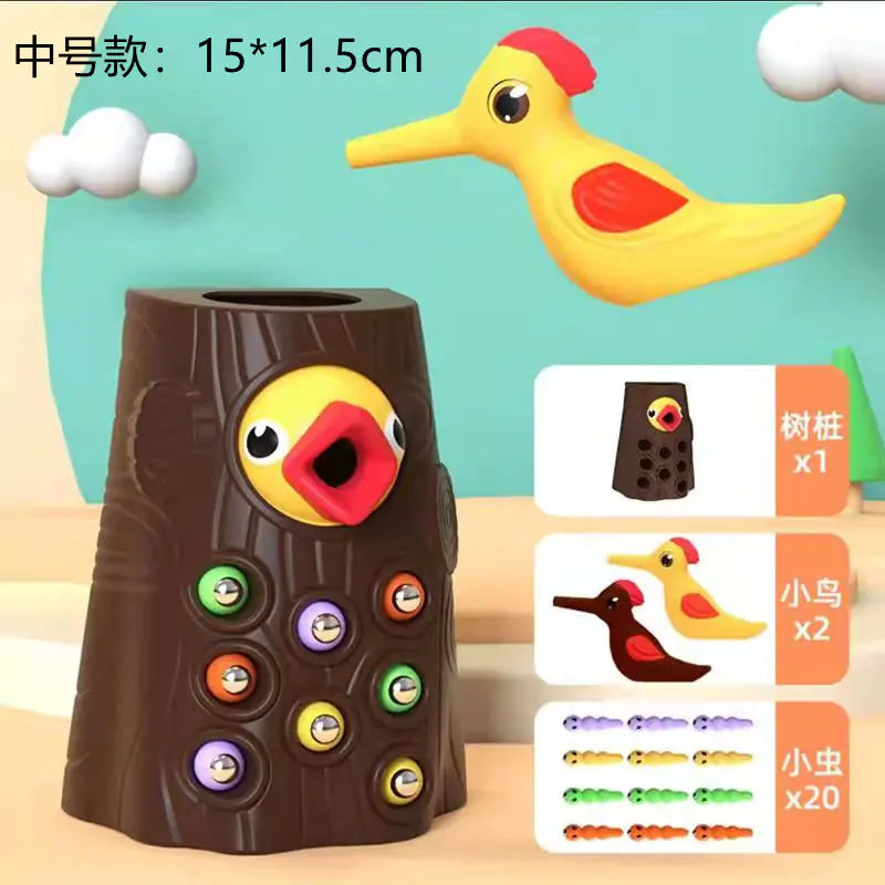 Magnetic Woodpecker Catch & Learn Game