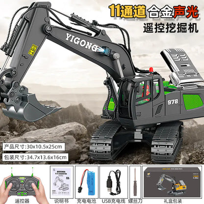 Mega RC Excavator Toy – Realistic Alloy Digger