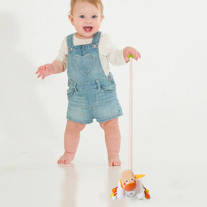 Toddler Walker Wooden Cart