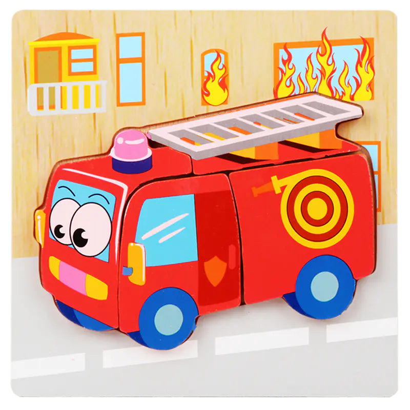Kids' 3D Wooden Learning Puzzle
