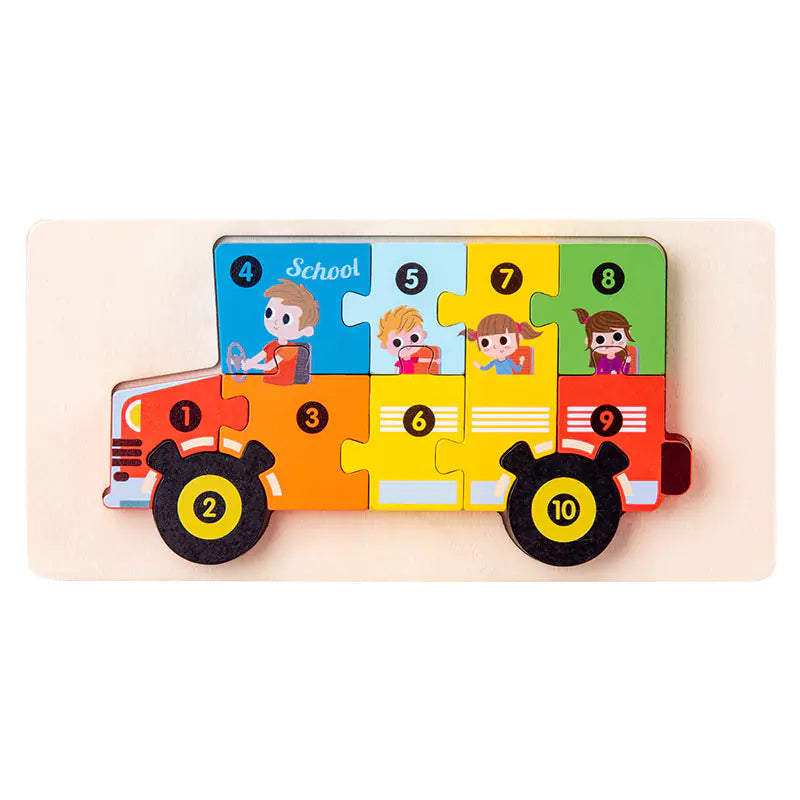 Kids' Learning Wooden Puzzle Sets