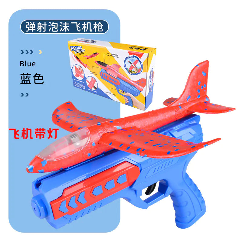 Foam Airplane Launcher Gun with LED Lights