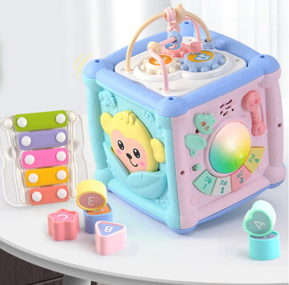 6-in-1 Musical Activity Cube Toy for Toddlers