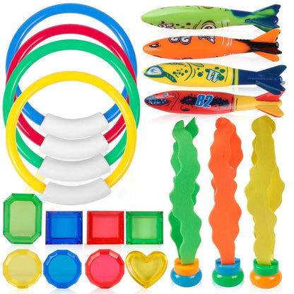 Summer Pool Diving Toys for Kids - Underwater Gem Set