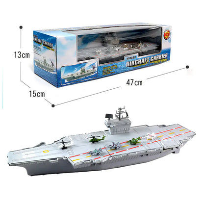 Aircraft Carrier Toy with Fighter Jets & Lights