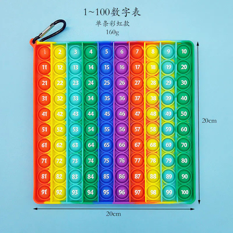 Rainbow Alphabet & Numbers Pop It for Kids