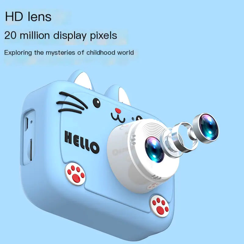 Kids Digital Camera with Video & Cute Cat Design