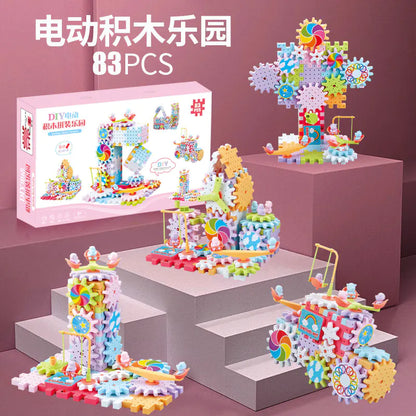 Interactive Gear Block Set for Kids (83 pcs)