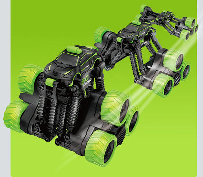 Stunt RC Car with 360° Spin & Spring Suspension