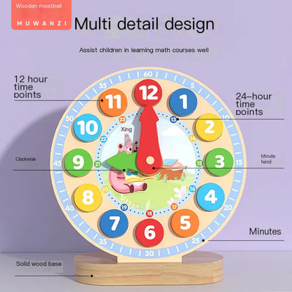 Wooden Digital Clock Toy for Kids