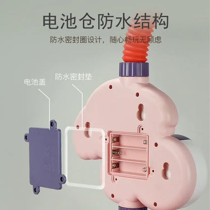 Splashtime Elephant & Duck Shower Bath Toy with 360° Sprinkler Fun