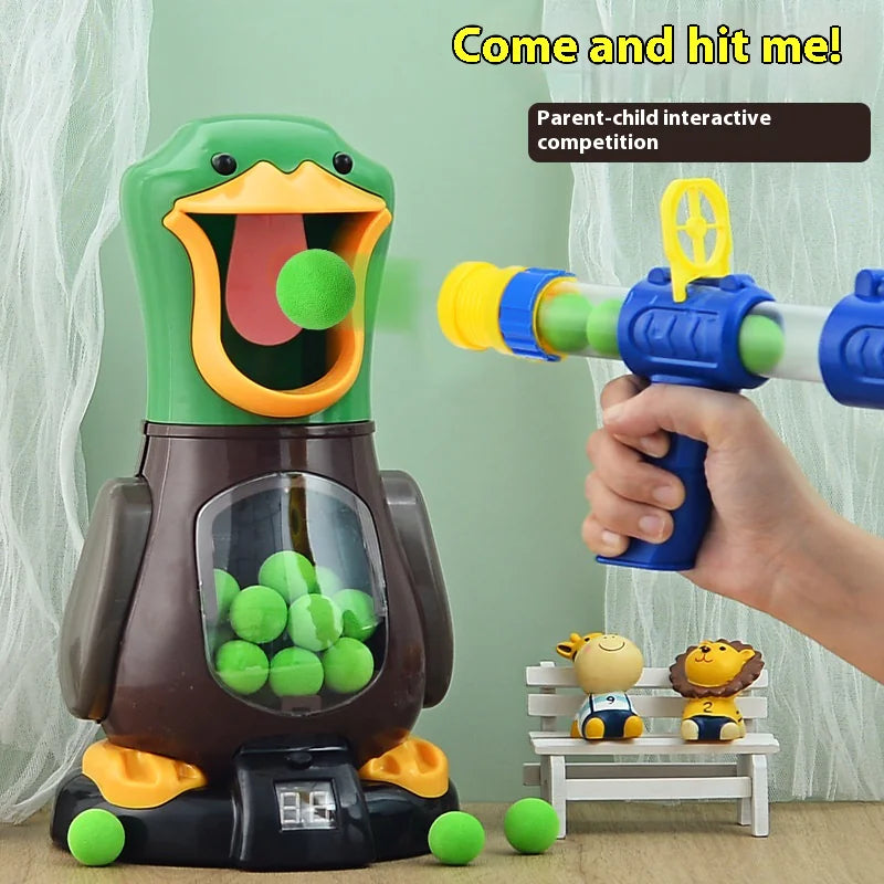 Duck Shooting Game Toy with Soft Bullets & Lights