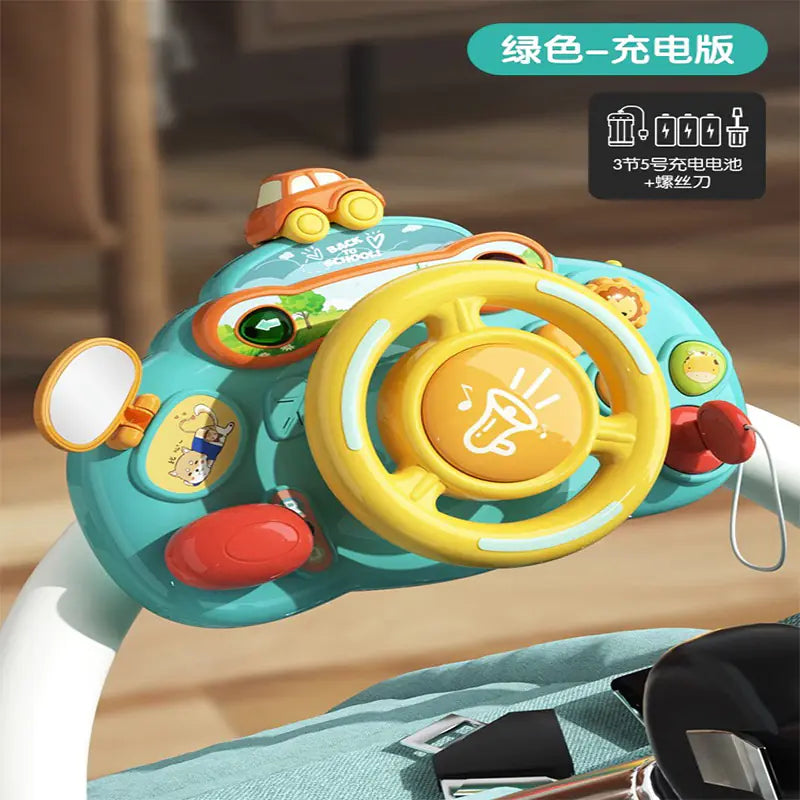 Kids Steering Wheel Toy | Lights, Sounds & Driving Fun