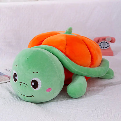 Charming Pumpkin Turtle Soft Toy