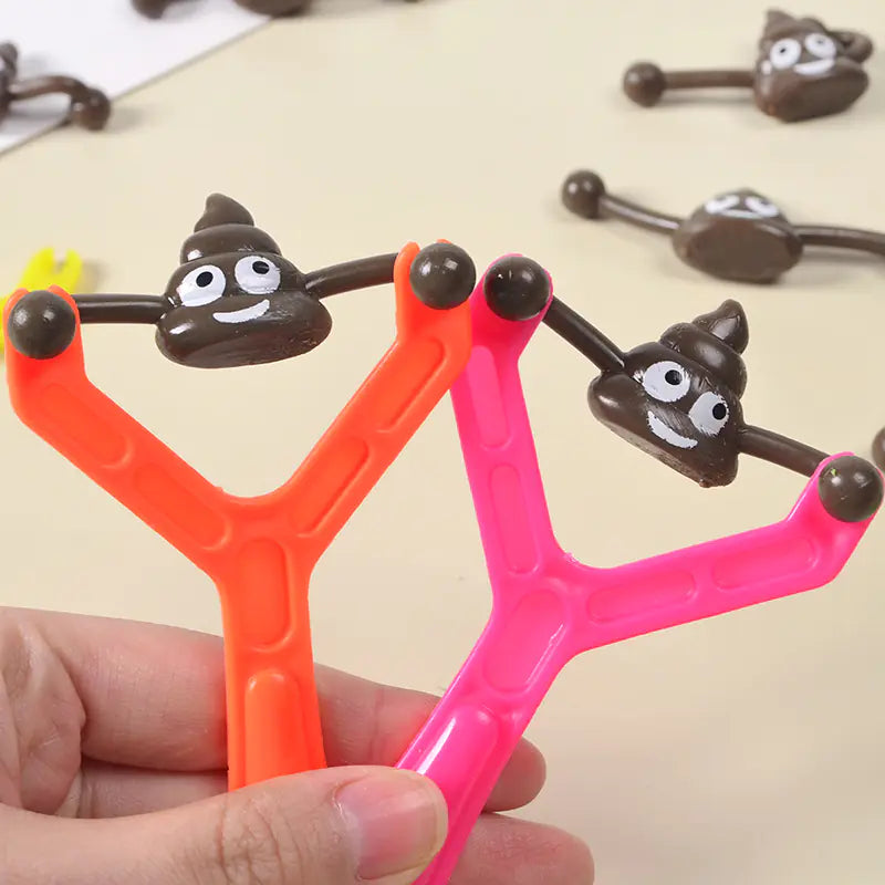 Funny Poop Slingshot Toy – Stretch & Launch Fun