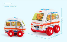 Washable Soft Cartoon Car Toys for Babies
