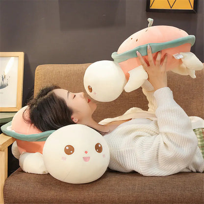 Charming Watermelon Turtle Plush Pillow for Kids
