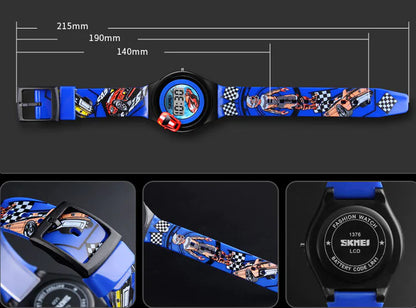 Kids' Racing Car Digital Watch for Kids