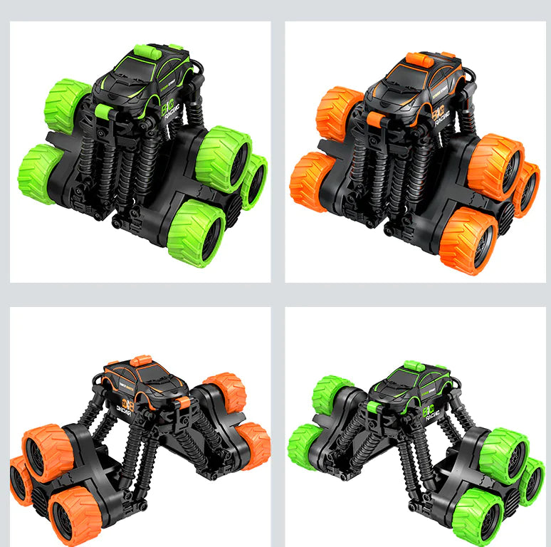 Stunt RC Car with 360° Spin & Spring Suspension